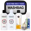 [Kerasys] Travel Toiletries Set 7pcs (Body+Shampoo+Rinse+Toothbrush, Toothpaste+Shower ball+Pouch), 1 Count