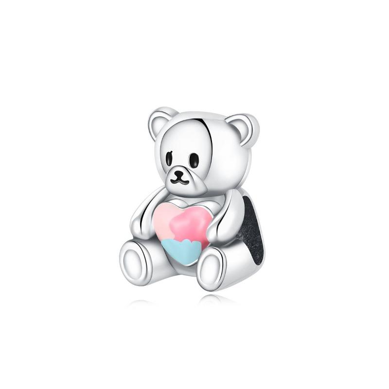 Copper Animal Charms Bear Rabbit Dog Panda Elephant Pig Kapibala Beads Pendants Fit Bracelet Diy Fine Jewelry Gift