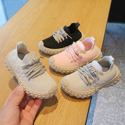 Children's Sports Shoes Breathable Mesh Shoes 2025 Spring and Autumn Boys' Casual Shoes Lightweight Girls' Flying Woven Shoes Soft-soled Baby Shoes