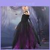 Vestido de Fantasia de Vampira de Halloween para Meninas com Saia Bufante Roupa de Cosplay Inspirada na Ursula