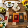 Of 4, 6, Or 8 Vintage Placemats with Geometric Designs - Ideal for Both Indoor And Outdoor Settings, Perfect for Enhancing Kitchen And Dining Room