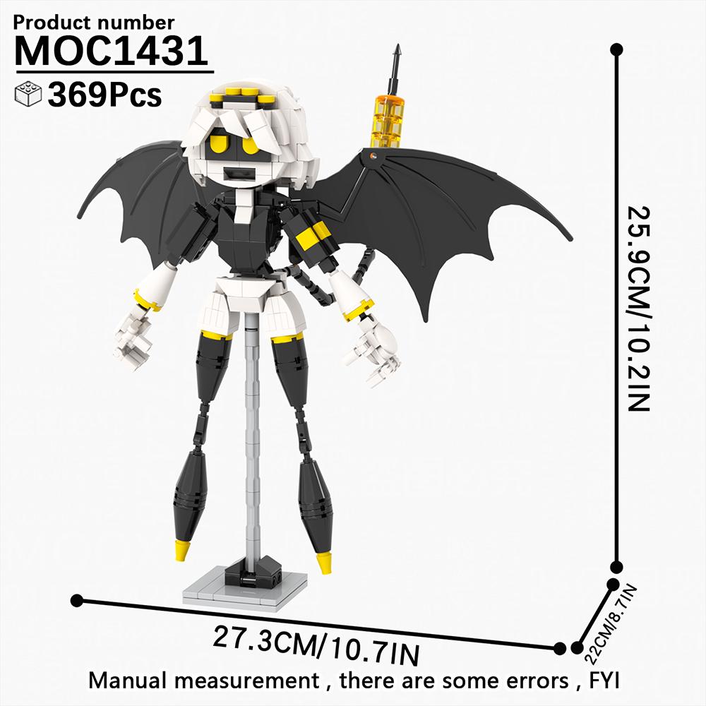 MOOXI Murder Drones Actionfigur MOC Steine Cartoon Uzi·Doorman V N Modell Set Bausteine Kinderspielzeug MOC1430 MOC1431 MOC1432