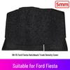 Ford Fiesta Hatchback/Sedan Rear Trunk Spare Tire Cover & Luggage Compartment Partition Mat