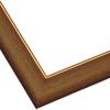 Beverly a Wooden Puzzle Frame with Gold Molding and Wall Hanging In Walnut Features a Gold Molding Wooden Panel 26 X 38 UV and No Tools MP031L,