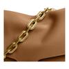 Coach Tabby 30 Gold Metal Logo Leather Shoulder Bag Large Women Shoulder Bag Honey-Brown CAF51-B4T7J