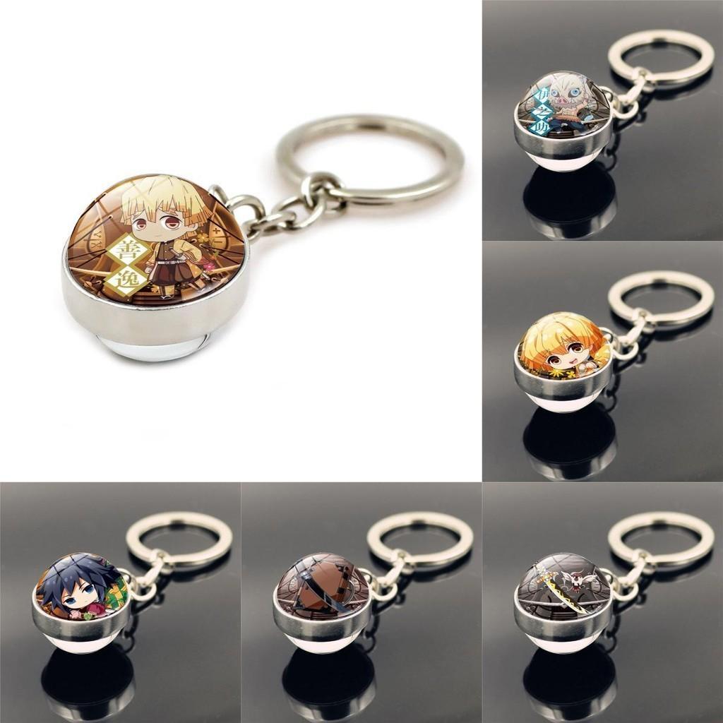 Stylowe akcesoria breloczki Demon Slayer dla fanów nowoczesny minimalistyczny design