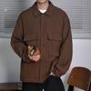 2024 Men High Street Ins Trendy Vintage Jacket Mens Spring Autumn Workwear Jacket Male Korean Trendy Loose Coats Outwear