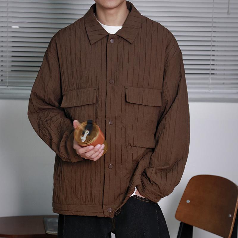 2024 Men High Street Ins Trendy Vintage Jacket Mens Spring Autumn Workwear Jacket Male Korean Trendy Loose Coats Outwear