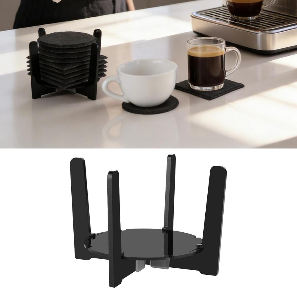 Acrylic Coaster Holder,Organizer Drink Storage Display Stand for Club Women Men