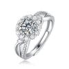 1 Carat Moissanite Ring In 925 Sterling Silver, Durable Forever Brilliant Ring for Women, Affordable Luxury Engagement Wedding Gift