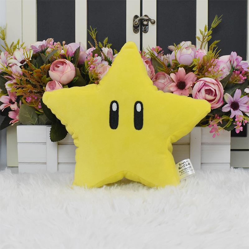 5-30cm Super Mario Bros Plush Toy Super Stars Tiny Spot Stuffed Soft Doll With Letter Embroidery Pattern Kawaii Birthday Gift