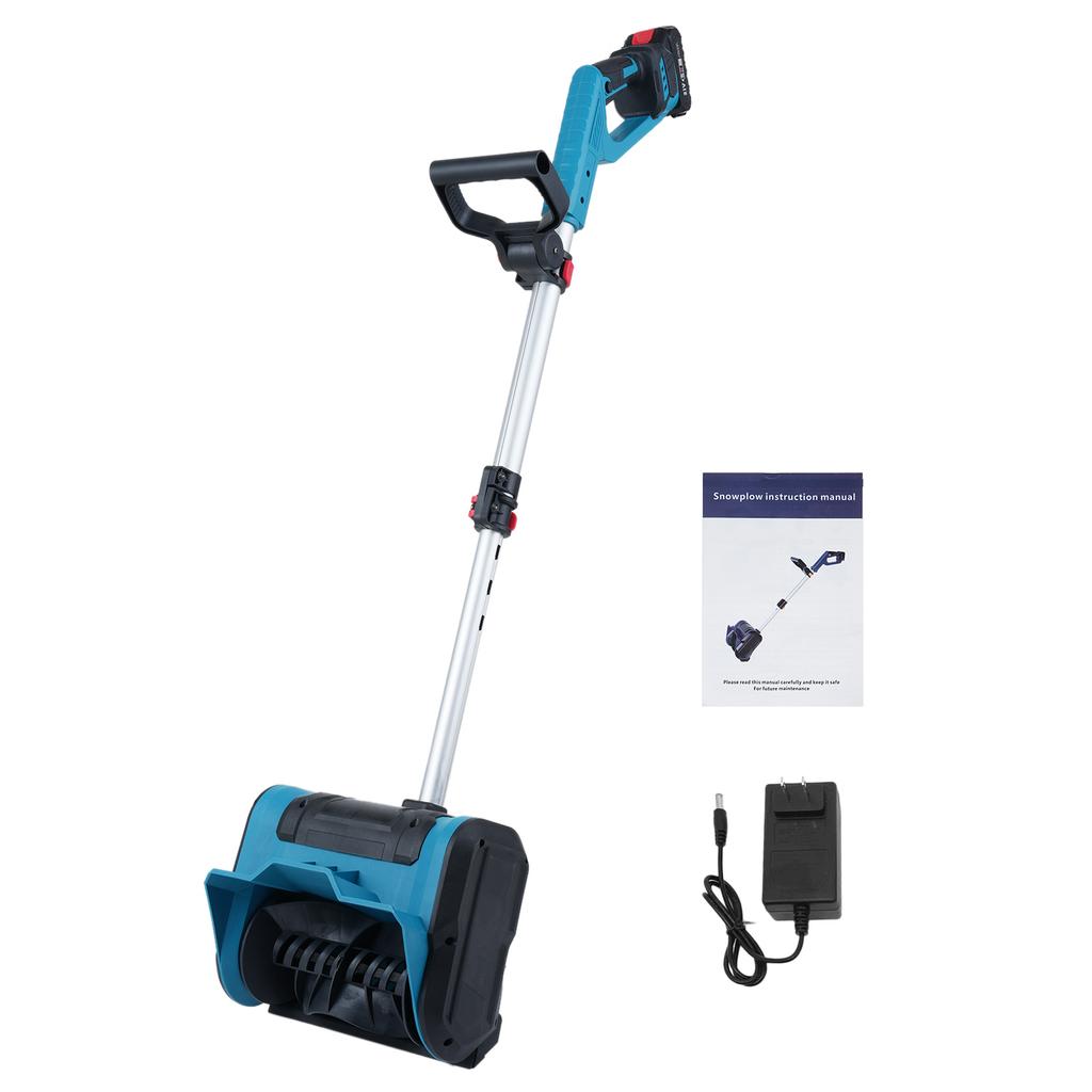 Electric Snow Shovel 21V Battery Powered Brushless Snow Thrower Rechargeable Snow Blower with