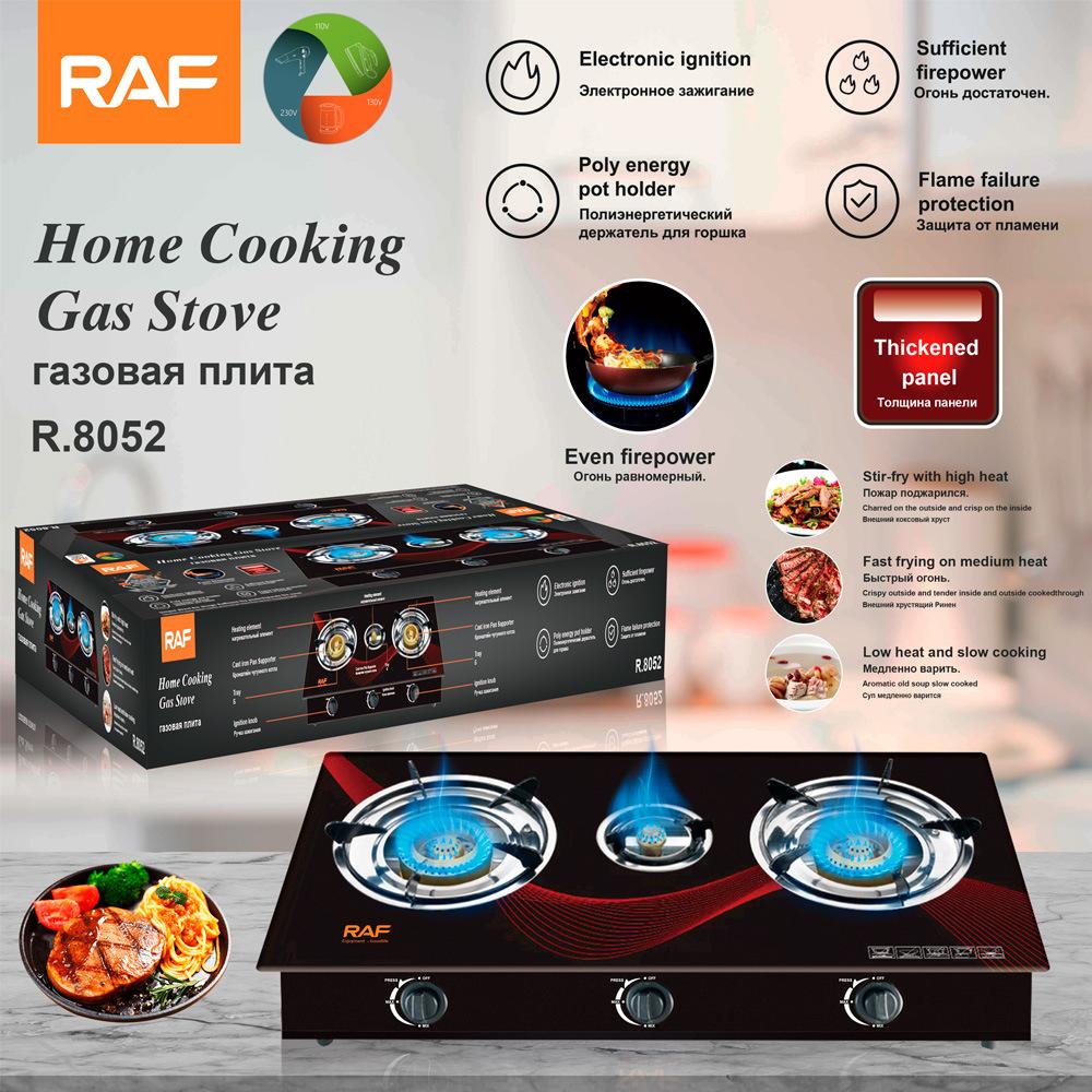 European-Style Three-Burner Stove, Simple Three-Burner Gas Stove