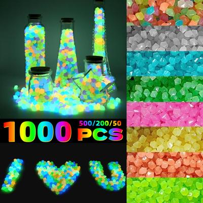 Fashion Glow In Dark Pebbles Luminous Stone Garden Decoration Pebbles Outdoor Fish Tank Aquarium Decoration