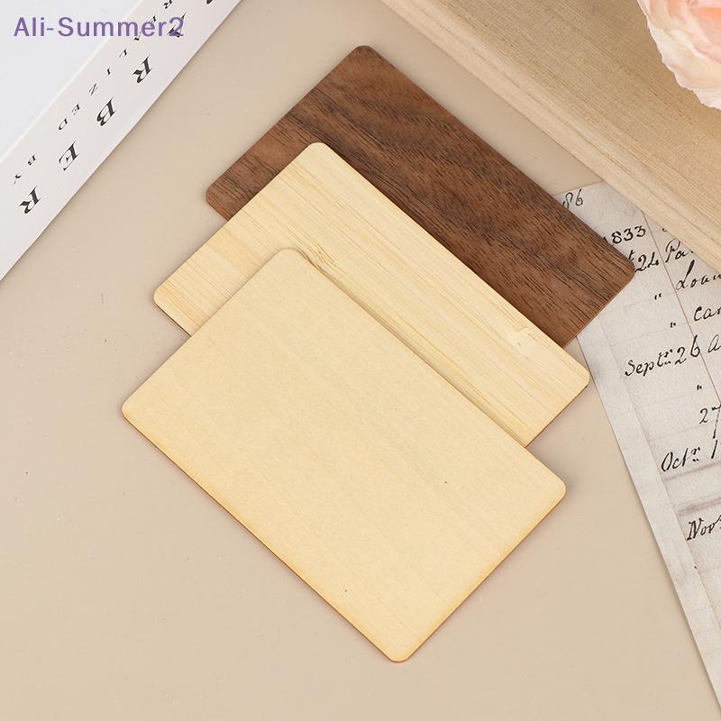 {Estate2} Scheda NFC Vuota in Legno 13.56MHZ Tag RFID 504Byte Chip 215Ntag Tessera Associativa Contactless Riconoscimento Sociale Scheda Laser