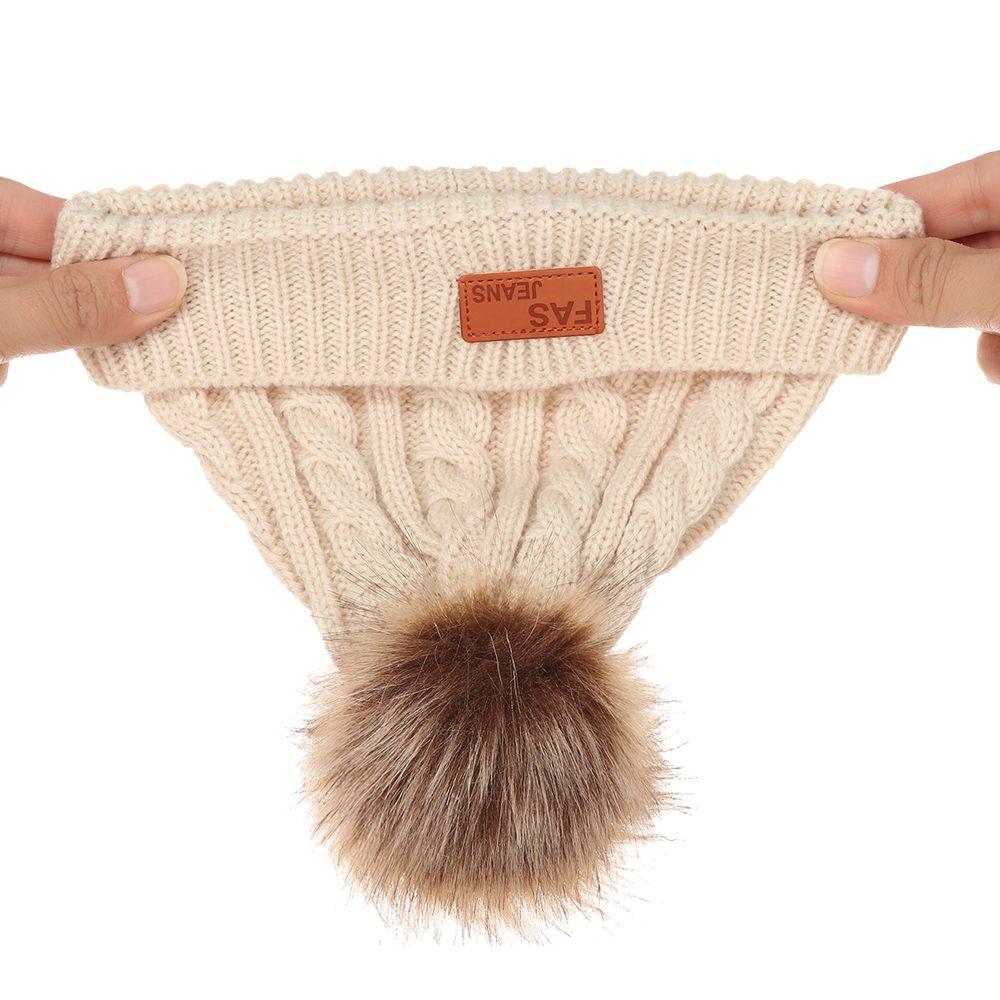 Fashion Cute Winter Warm Toddler Beanie Baby Cap Knitted Hat Hemming Hat