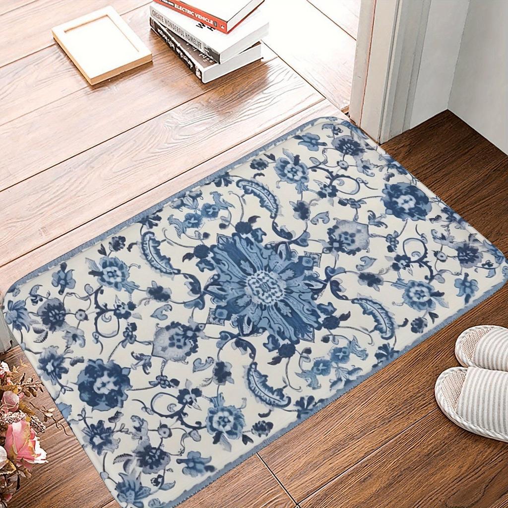 1PC Patriotic Star-Strippe Kitchen Rug Non-Slip Door Mat Pop Design Bathroom Rug Bath Mat Carpet for Home Sink Laundry Ecoreeree