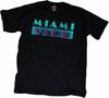 Miami Vice T-shirt 100% Coton T-shirts Hommes Haut Noir