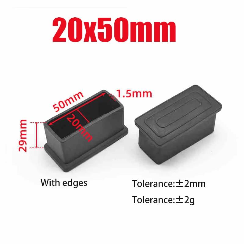 Black PVC Furniture Table Foot Tip Chairs Legs Pad Protector Cover Square/Round Caps Pipe Plug Lid Tube Hole Protection End Cap