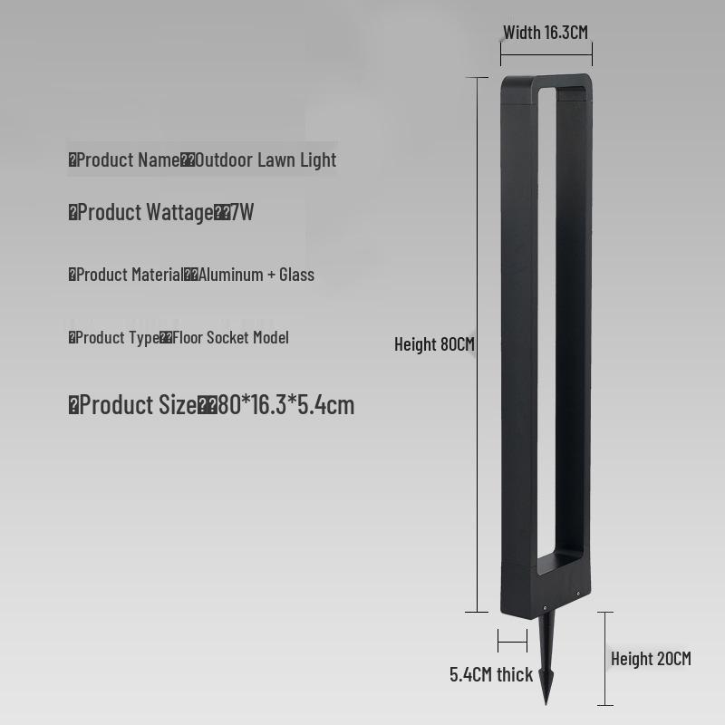 Minimalist LED Garden Lights for Parks and Pathways