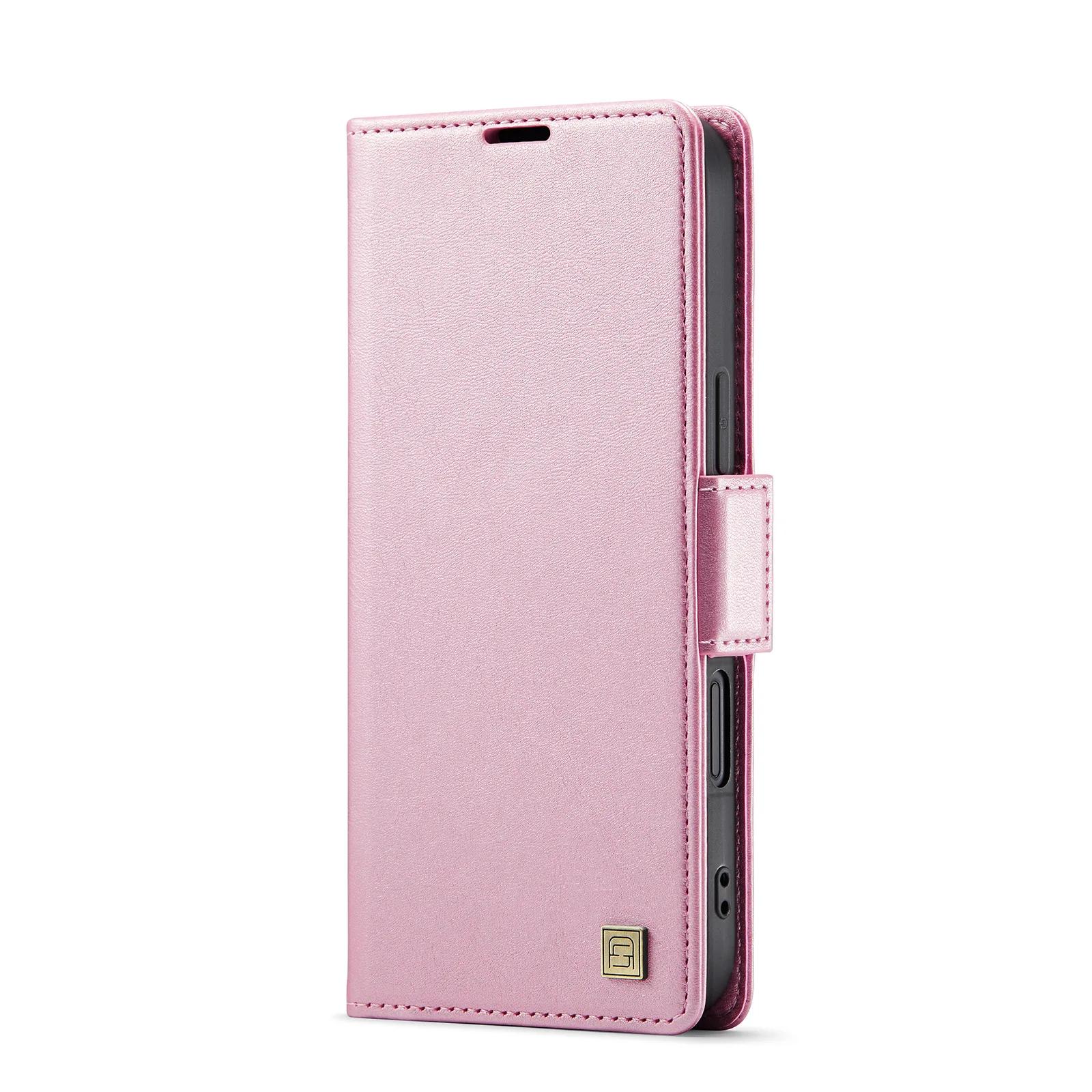 

Flip Wallet Magnetic Phone Case For iPhone 16 Pro Max 15 14 Plus 13 12 11 RFID Blocking Retro PU Leather Crad Slot Holder Cover For iPhone 11 рожевий