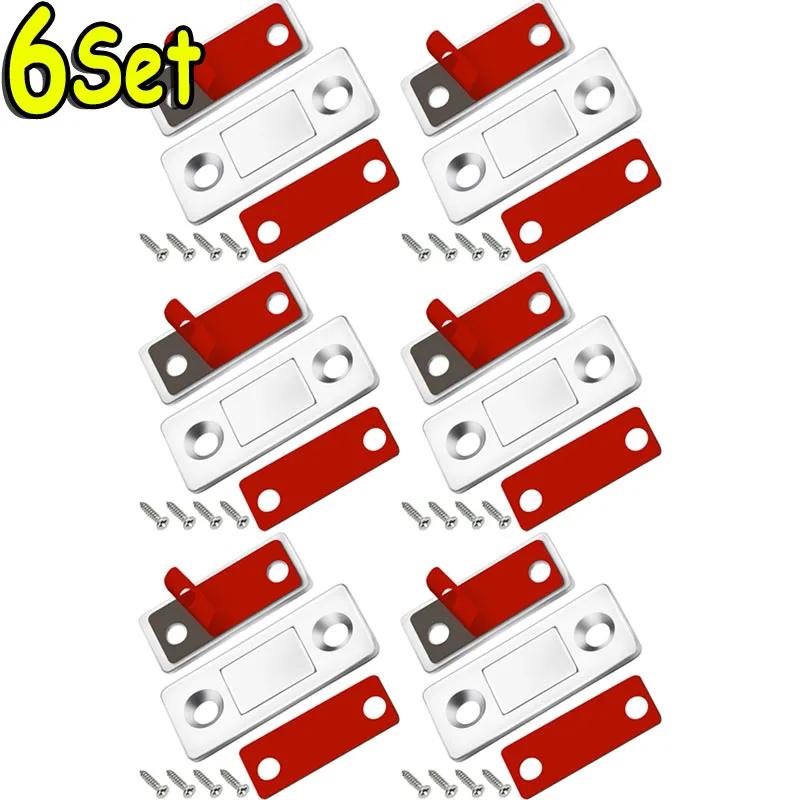 Invisible Strong Magnetic Cabinet Catches Ultra-Thin Door Magnets Stops Adhesive Drawer Magnet Catch for Kitchen Closet Closer