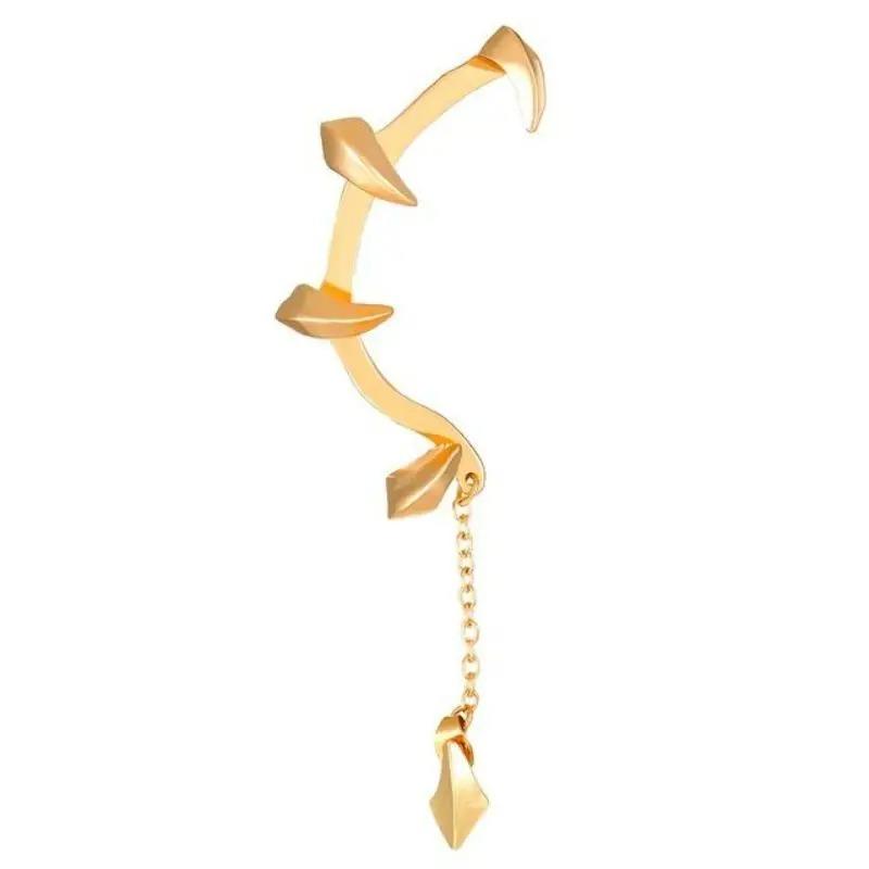 Punk Devil Claw Cosplay Teenagers Ear Clips No Ear Holes Gothic Women Earrings Hip Hop Ear Cuffs Studs Halloween Party Jewelry