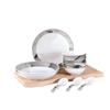 VISIONS Corelle 'Plain Face' Nordic Ceramic 9-Piece Dinnerware Set