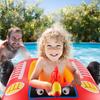 Zwemring voor kinderen met waterpistool, opblaasbare zwemband voor buitenspeelgoed, zwemring voor kinderen van 3-7 jaar, rubberboot met waterkanon