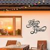 18”X13” Segne dieses Zuhause Metall Wand Schablone Dekor - Elegante Wohnzimmer Dekoration Schilder - Perfekt, um einen Hauch von Segen hinzuzufügen