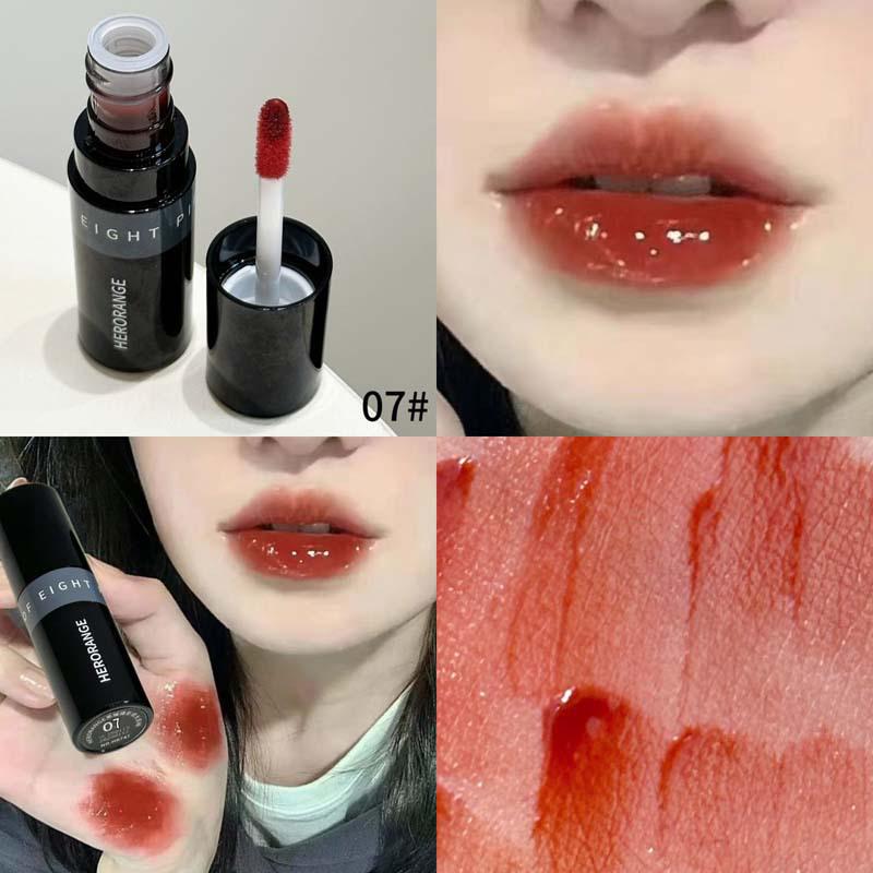 Black Obsidian Butterfly Shadow Lip Glaze: Clear, Natural, Long-Lasting, Non-Smudging Gloss for Plump Lips