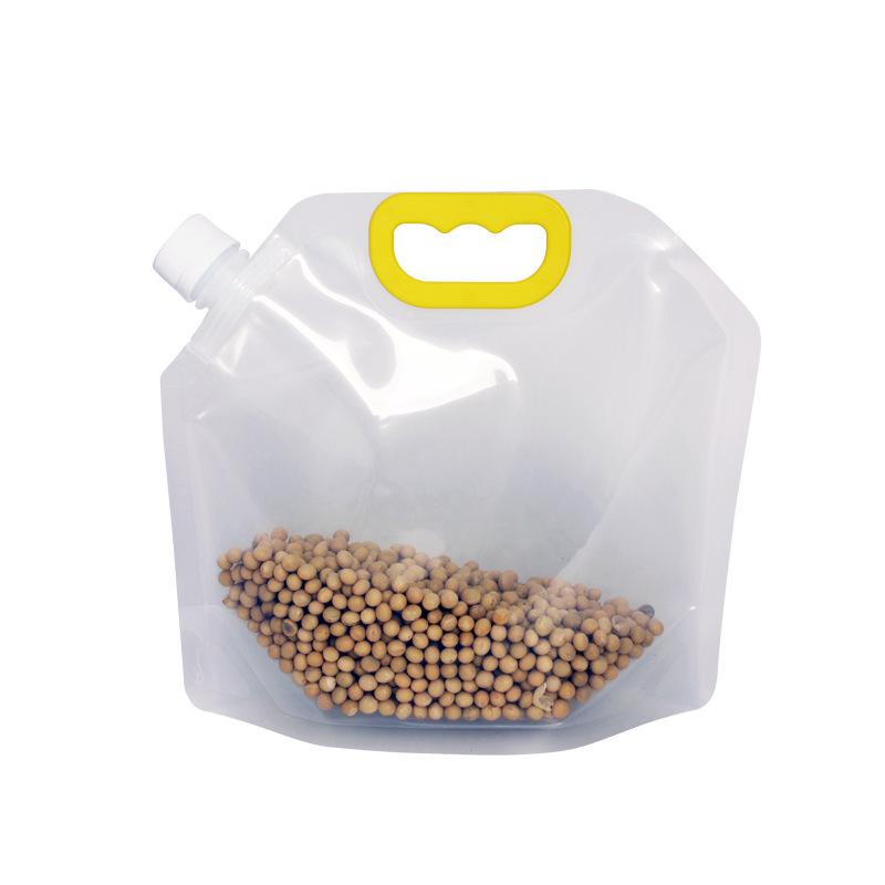 Large Transparent Moisture-Proof Self-Standing Spout Bag for Grain Storage