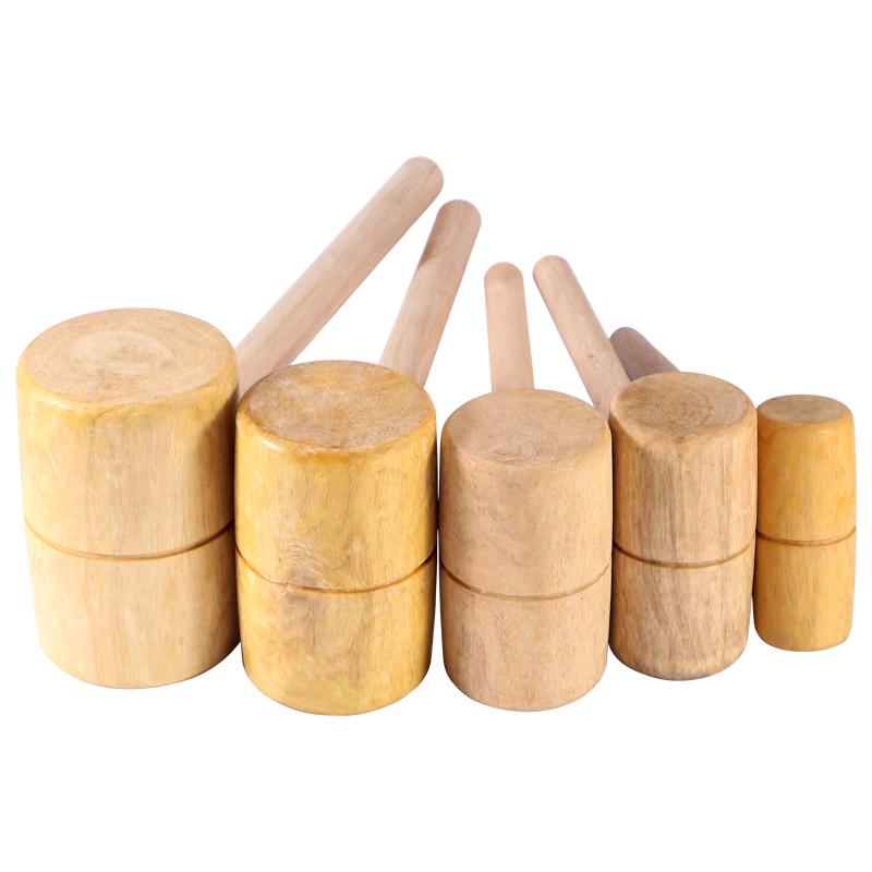Solid Wood Mallet - 7 Cm Industrial Wooden Hammer