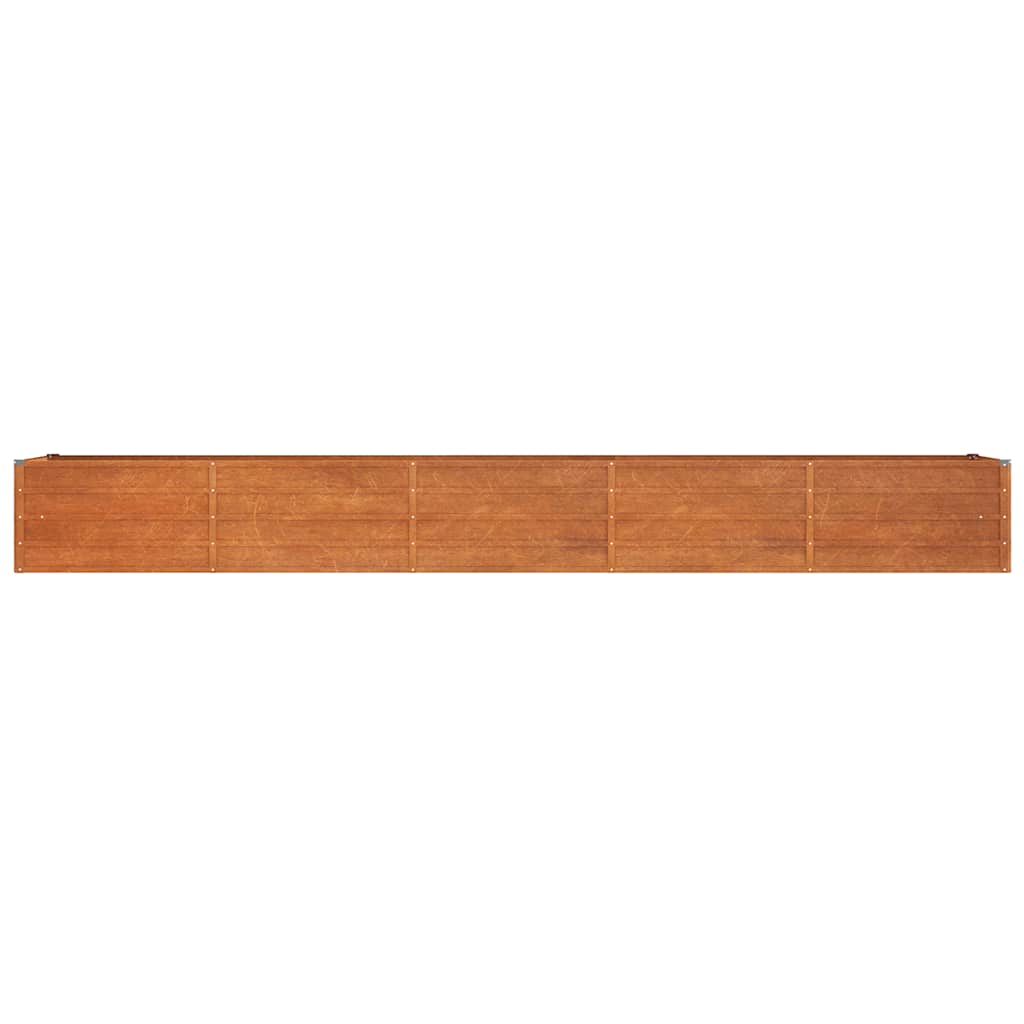 Raised Bed Rustic 400x80x45 cm Corten Steel
