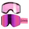 Powster and Skate Goggles with SPXTRA Technology UV Fits Over Interchangeable Goggle Magnetic AS MilanPink Ski, Snowboard, [High-Precision Lenses,