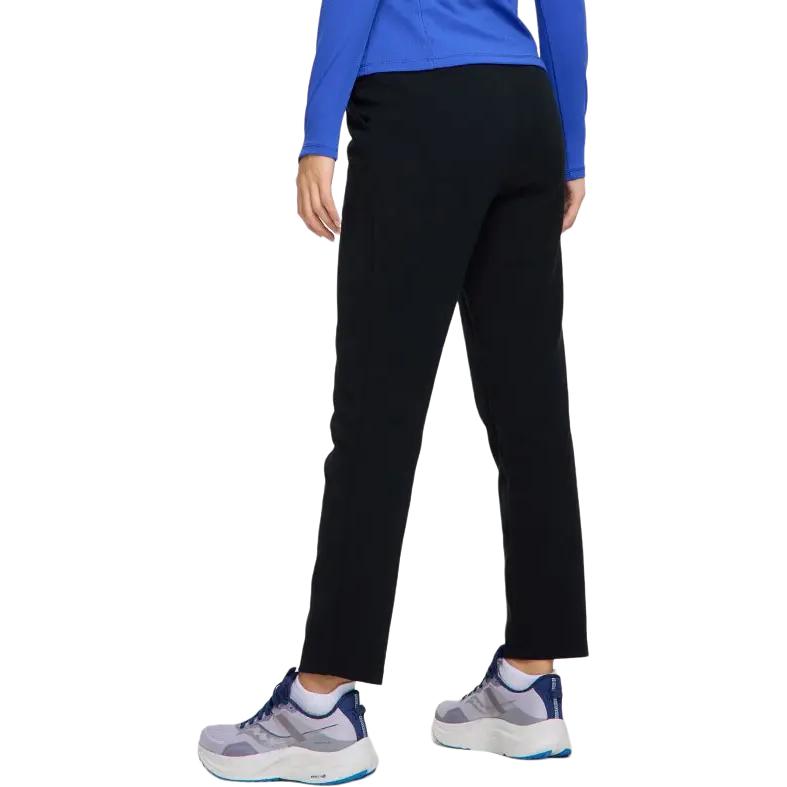SAUCONY Solid Color Mid-Rise Straight-Leg Sports Pants Women Pants Black SC1220037B-BK01