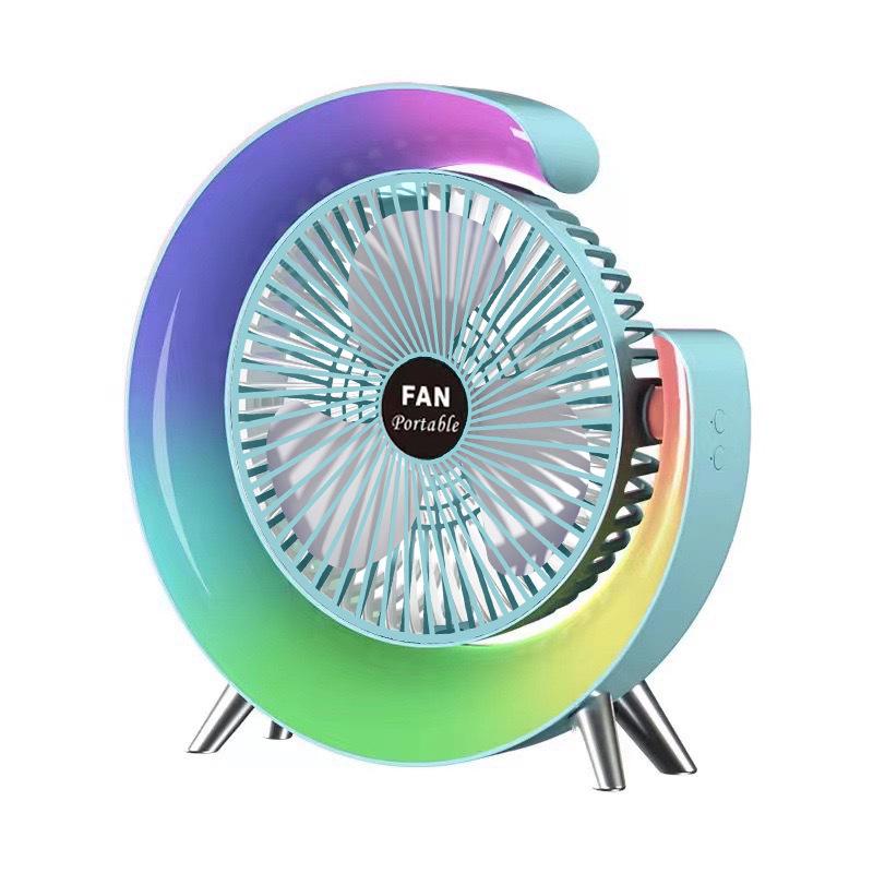 

Portable USB Desk Fan with Night Light for Dorms - Powerful Wind, Clip-On Design 1200mAh Long Battery Life розовый
