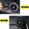 ABS Carbon Fiber Interior Dash Air Vent Frame Trim Fits Mazda MX-5 Miata 2016-23