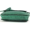 HERMES vintage logo Pochette bag mini bag Shoulder Bag Leather Green