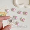 8pcs Cute Pink Heart Magnetic Fridge Stickers Kawaii Transparent Fridge Magnets Home Kitchen Decor Office Whiteboard Decorations