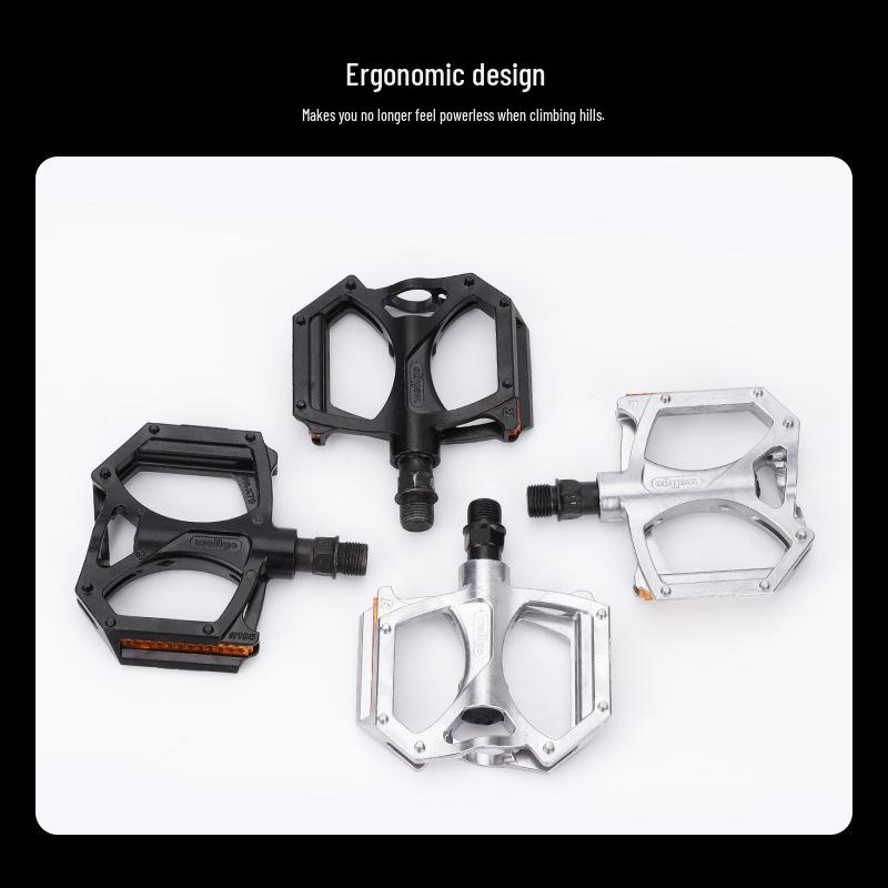 WELLGO M195 Ultra-Light Aluminum Alloy Bicycle Pedals with Dual DU Bearings