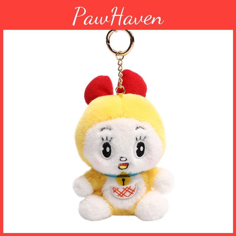 Doraemon Plush Keychain Bag Charm Super Soft Pp Cotton Stuffed Toy Gift For Anime Fans Kids