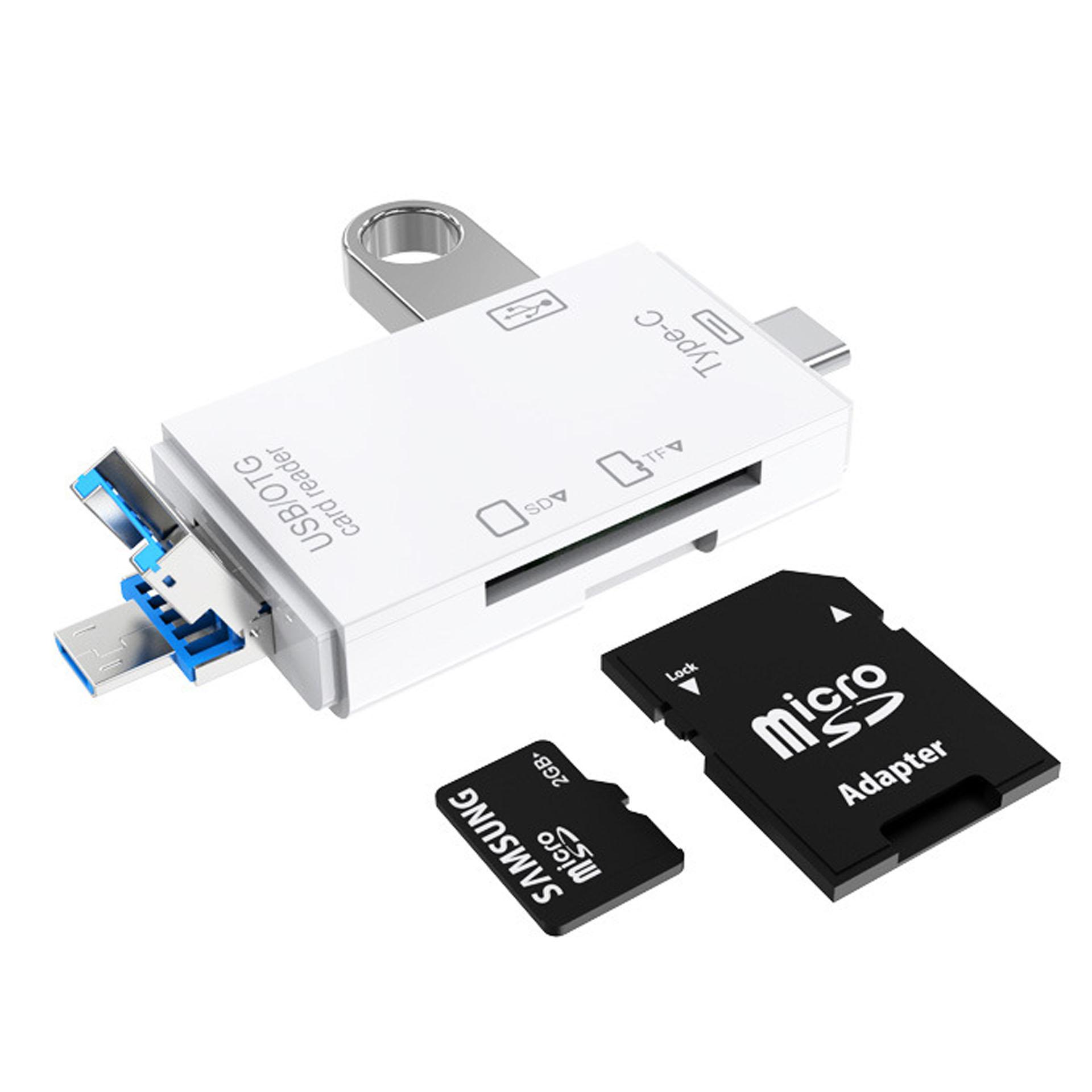 

Багатофункціональний кардрідер USB 3.0 Type-C з OTG 2.0 для телефону та комп’ютера Android, підтримує SD/TF/U диск