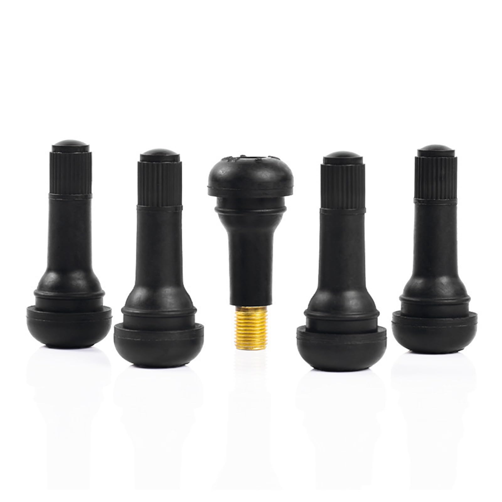 

Pacific Industry TR-413 Tubeless Tire Rubber Valves Durable Easy Install Snap-in Valve (Black)