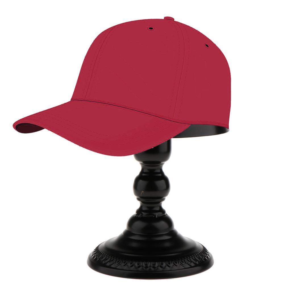 Stylish Metal Classical Hat Cap Storage Display Holder Durable and Space-saving Hair Wigs Rack Shelf Stand