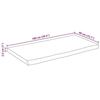 VidaXL Dessus de table 100x40x2,5 cm bord vivant bois massif manguier 370756