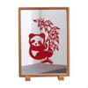 DoubleSided Transparent sturdy Wood Picture Frame, Black Walnut, 10.1 centimeter Display Teak