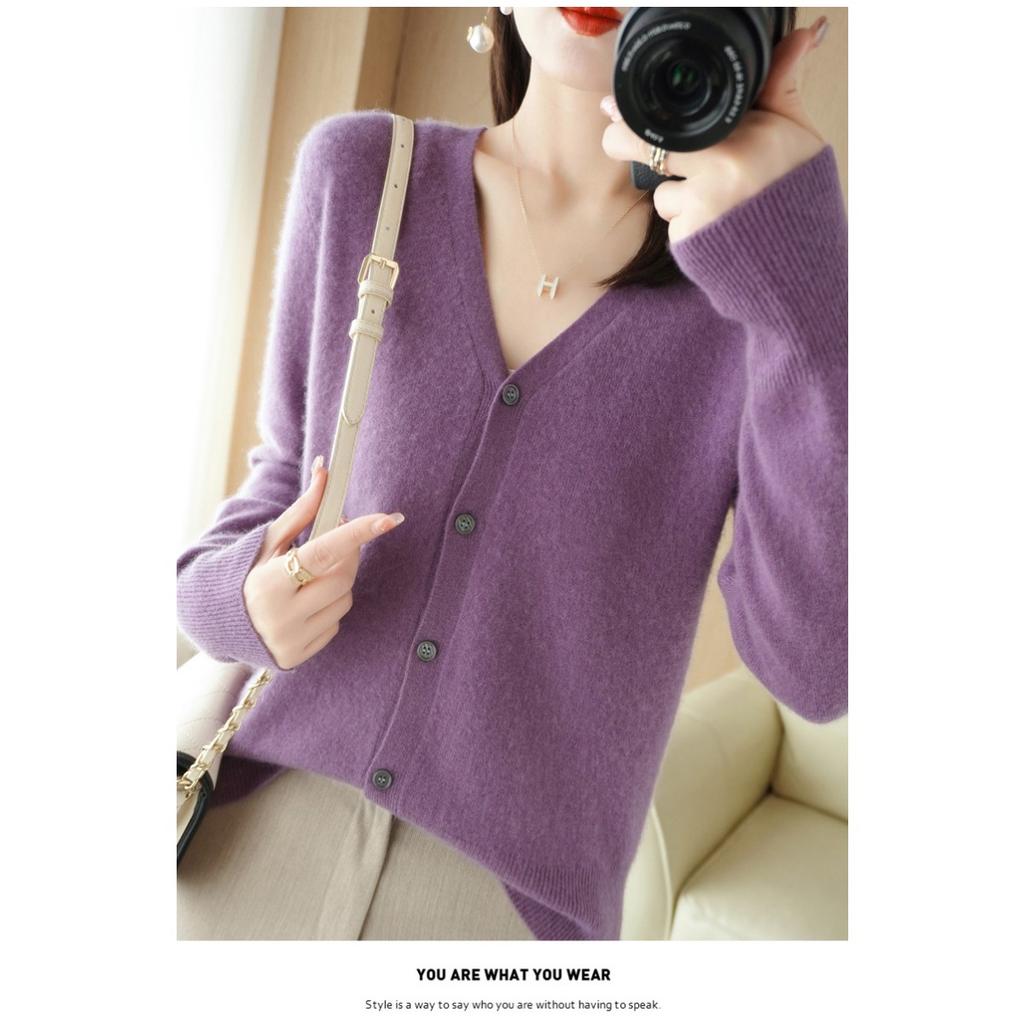 Autumn and Winter Cardigans, Women's Loose Plus Size Knitwear, Women's Tops, Long Sleeved Women's Sweaters