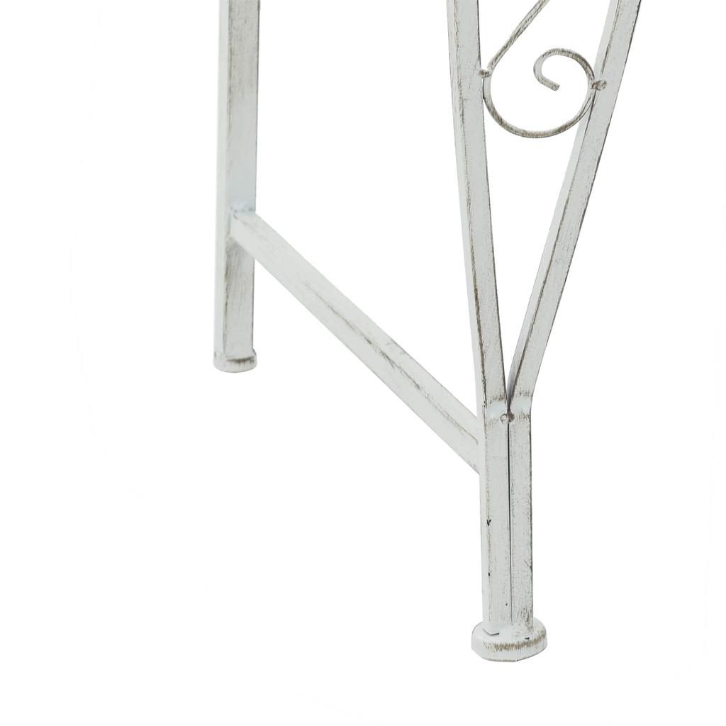 Tree Bench 4 Seater 160 x 80 x 89 cm Steel Antique White