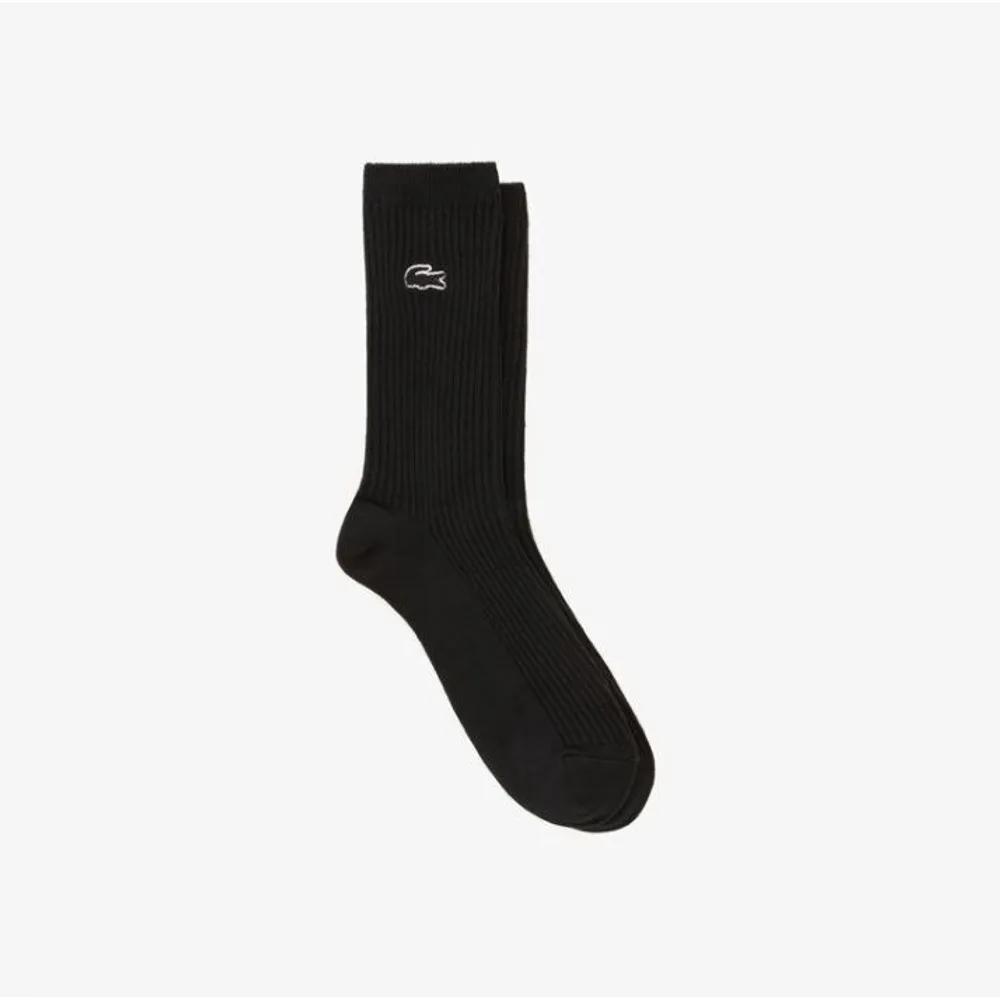Women s Ribbed Middle Socks RA012E-56G-031 RA012E-56G-031 031(Black)